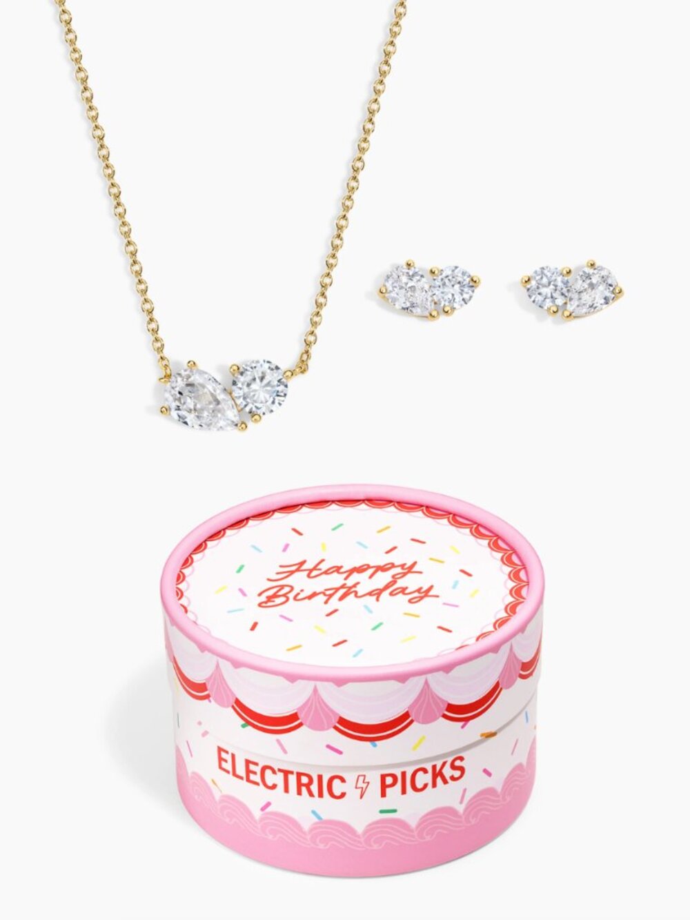 Electric Picks Birthday Set Necklace & Earrings
